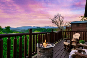 Bear Time Cabin - Scenic Mountain View, Firepit, Hot Tub, Theater, 4BR 3BA Sleeps 14